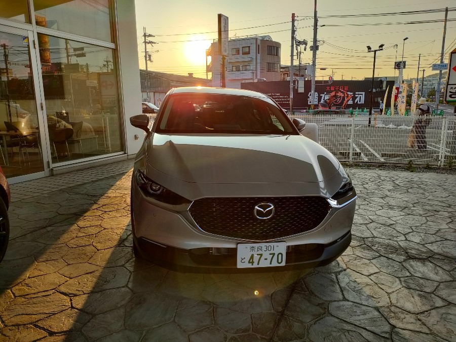 夕焼けとcx-30